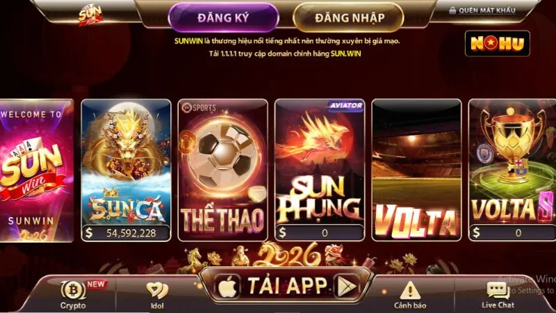 Khám phá cổng game Sunwin