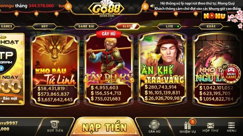 Sản phẩm nổ hũ tại cổng game