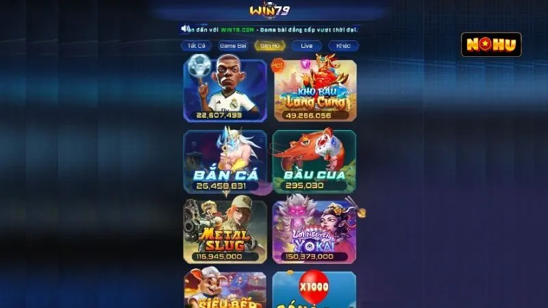 Trải nghiệm thiên đường nổ hũ đẳng cấp chỉ có tại Win79